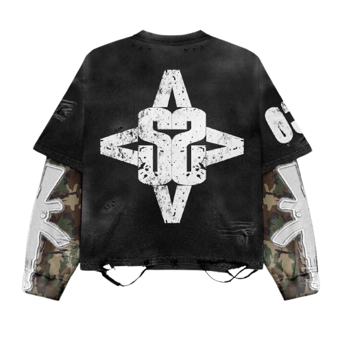 "WAR" Theme Long Sleeve Shirt