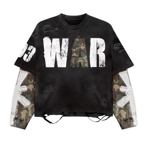 "WAR" Theme Long Sleeve Shirt